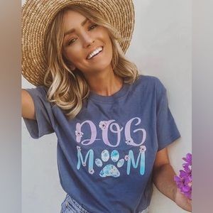 COPY - Pawz Floral Dog Mom Tshirt